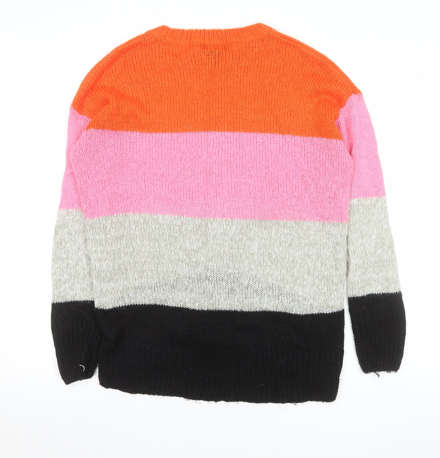 New Look Womens Multicoloured Striped Knit Jumper Size S
