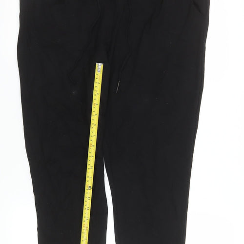 Vero Moda Women's Black Jogger Trousers Size XL Viscose Elastic Waist