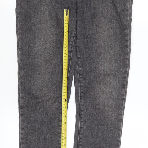 Poco by Pippa Womens Grey Skinny Jeans Size 12R Stretch Denim