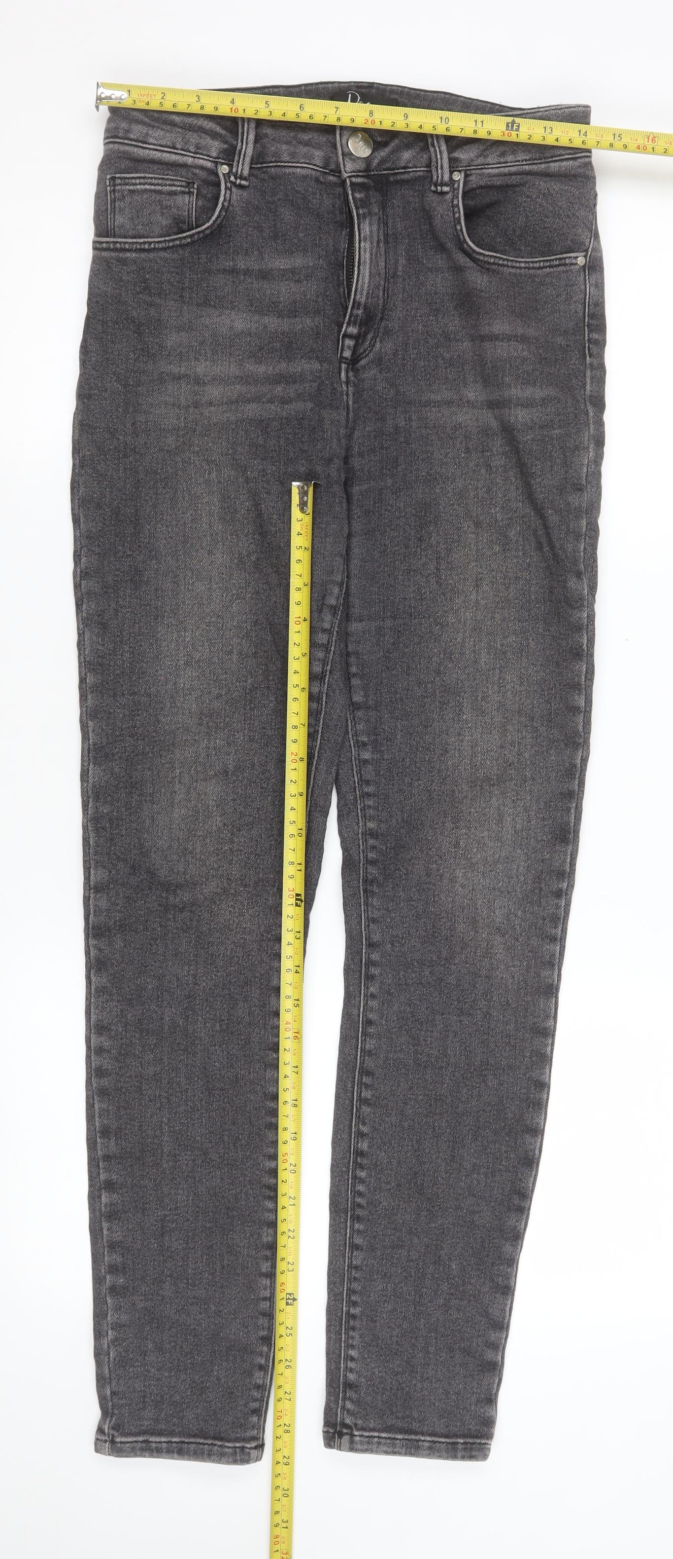 Poco by Pippa Womens Grey Skinny Jeans Size 12R Stretch Denim