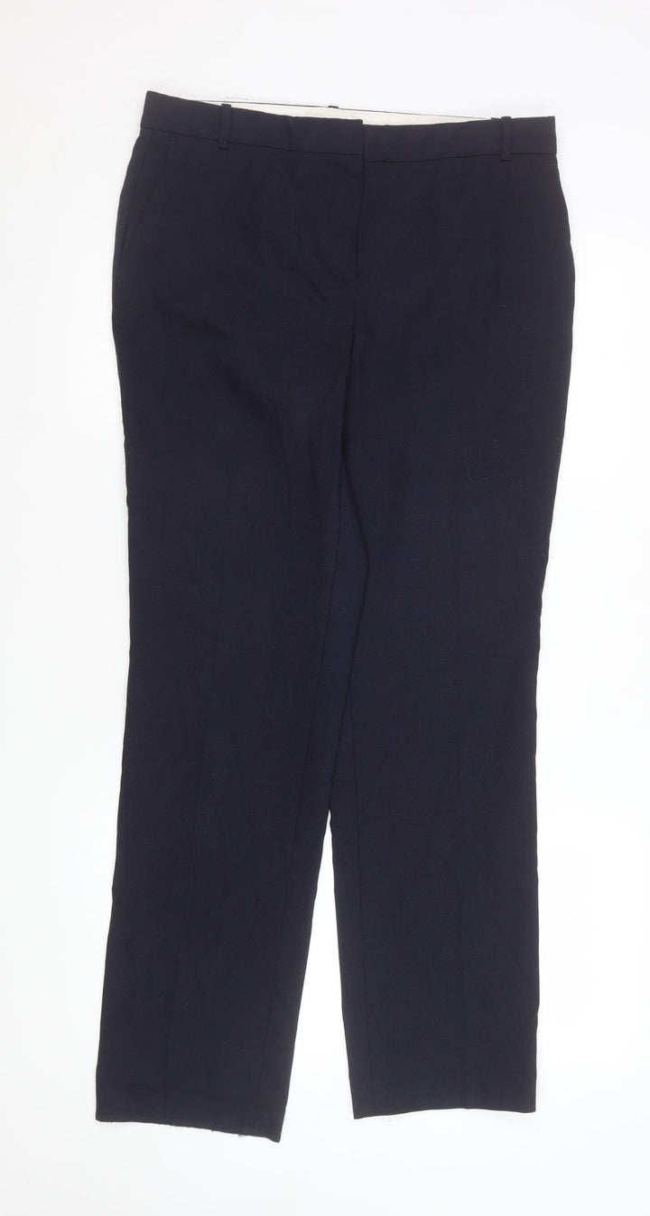 Massimo Dutti Men's Blue Wool Dress Pants Size M Formal Trousers