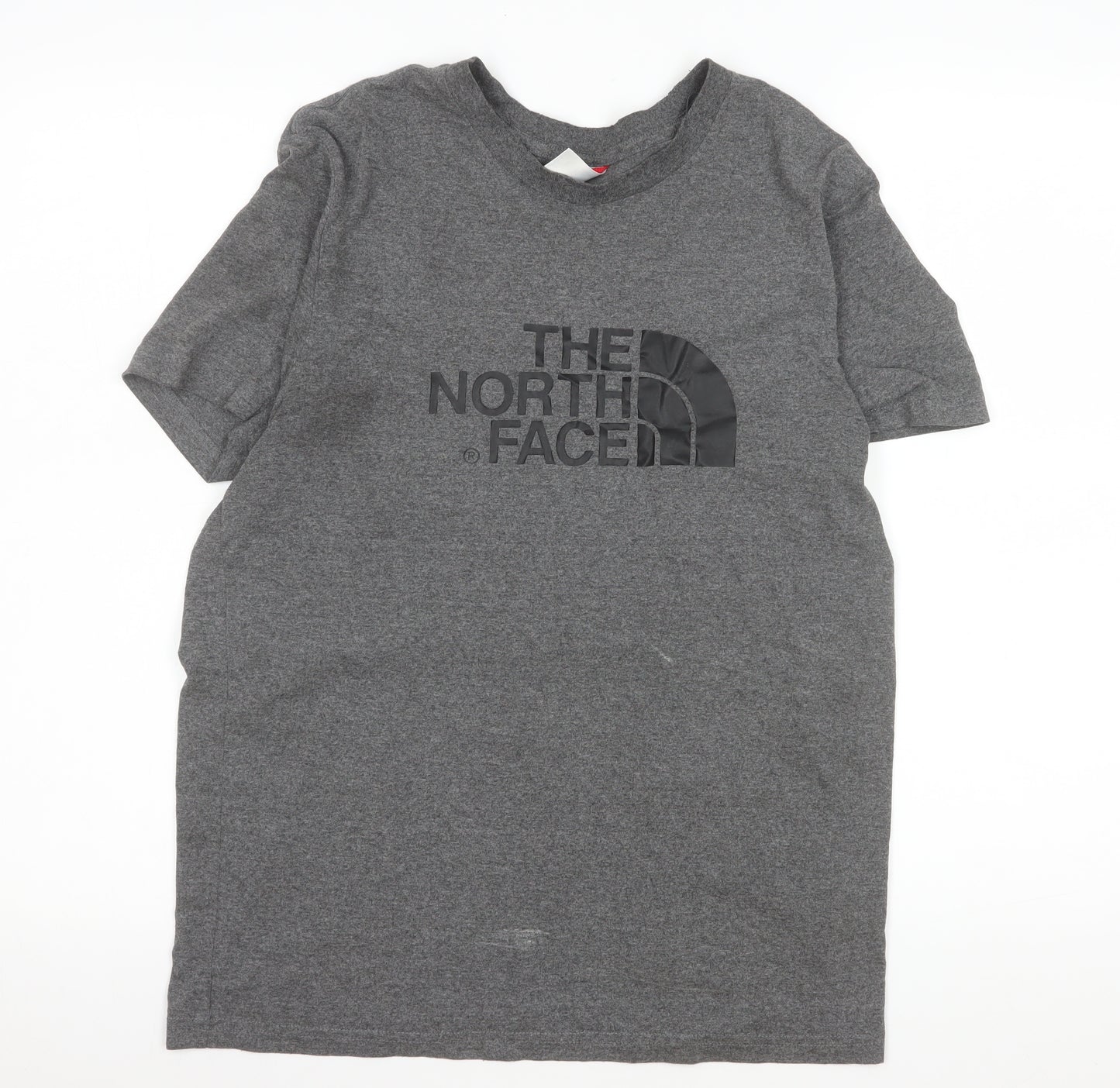 The North Face Women's Grey Cotton Blend Basic T-Shirt Size S