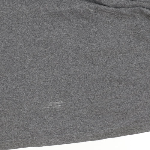 The North Face Women's Grey Cotton Blend Basic T-Shirt Size S