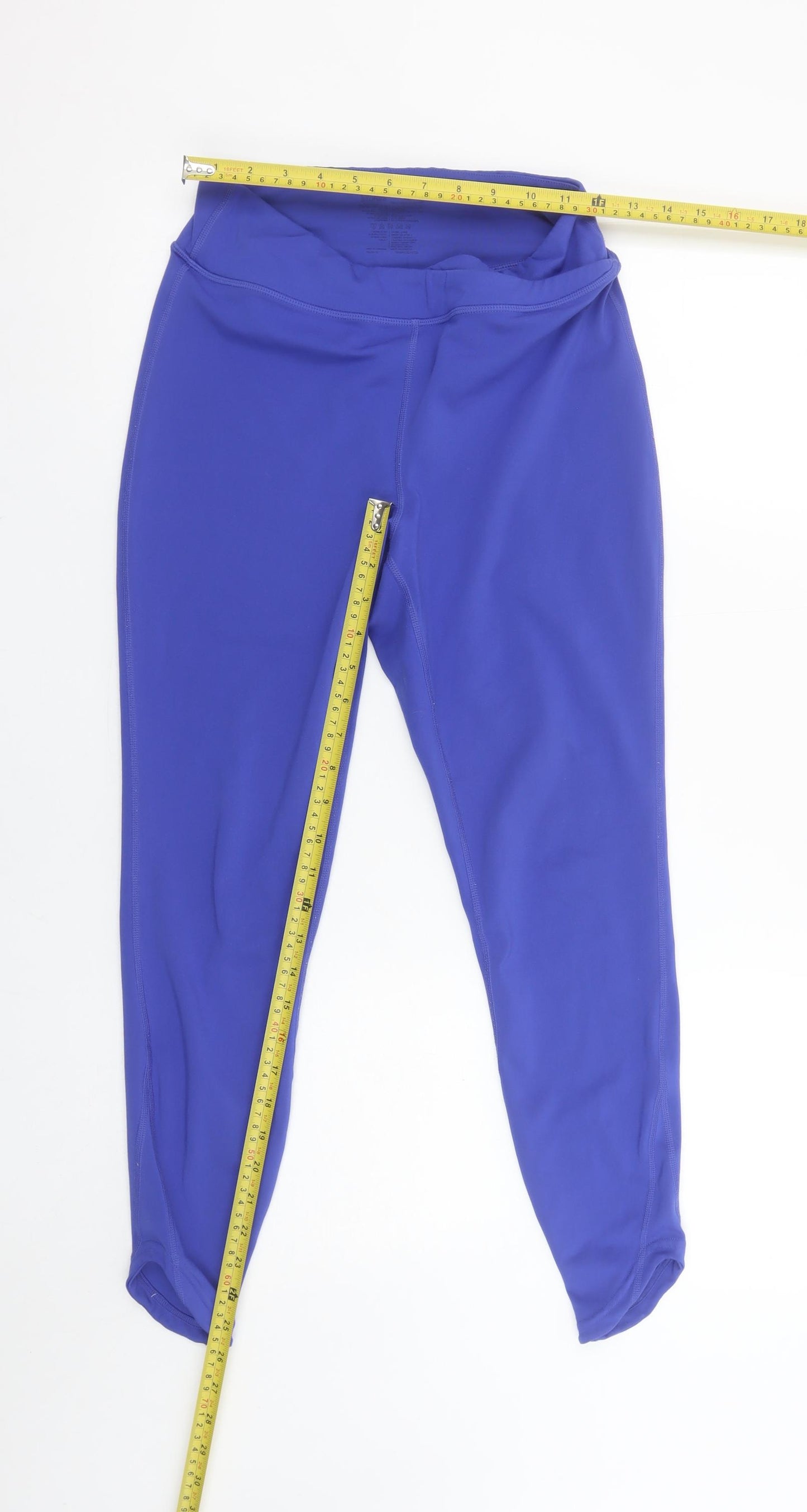 Dunnes Stores Women’s Blue Stretch Leggings Size M Slim Fit Activewear