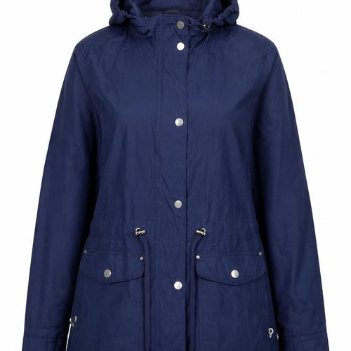 Dunnes Stores Women’s Blue Hooded Parka Jacket Size 12 Waterproof