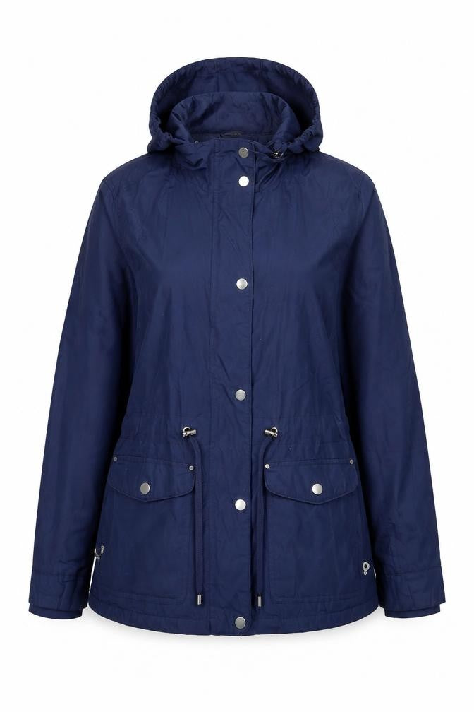 Dunnes Stores Women’s Blue Hooded Parka Jacket Size 12 Waterproof