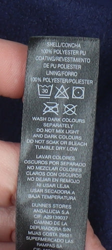 Dunnes Stores Women’s Blue Hooded Parka Jacket Size 12 Waterproof