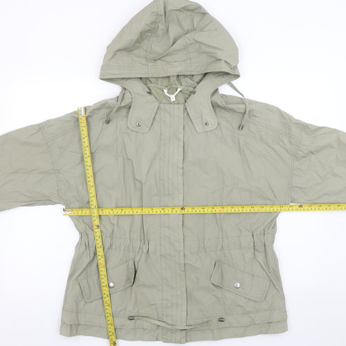 Marks and Spencer Women’s Green Hooded Cotton Anorak Jacket UK 12