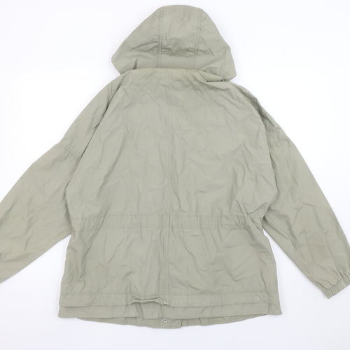 Marks and Spencer Women’s Green Hooded Cotton Anorak Jacket UK 12