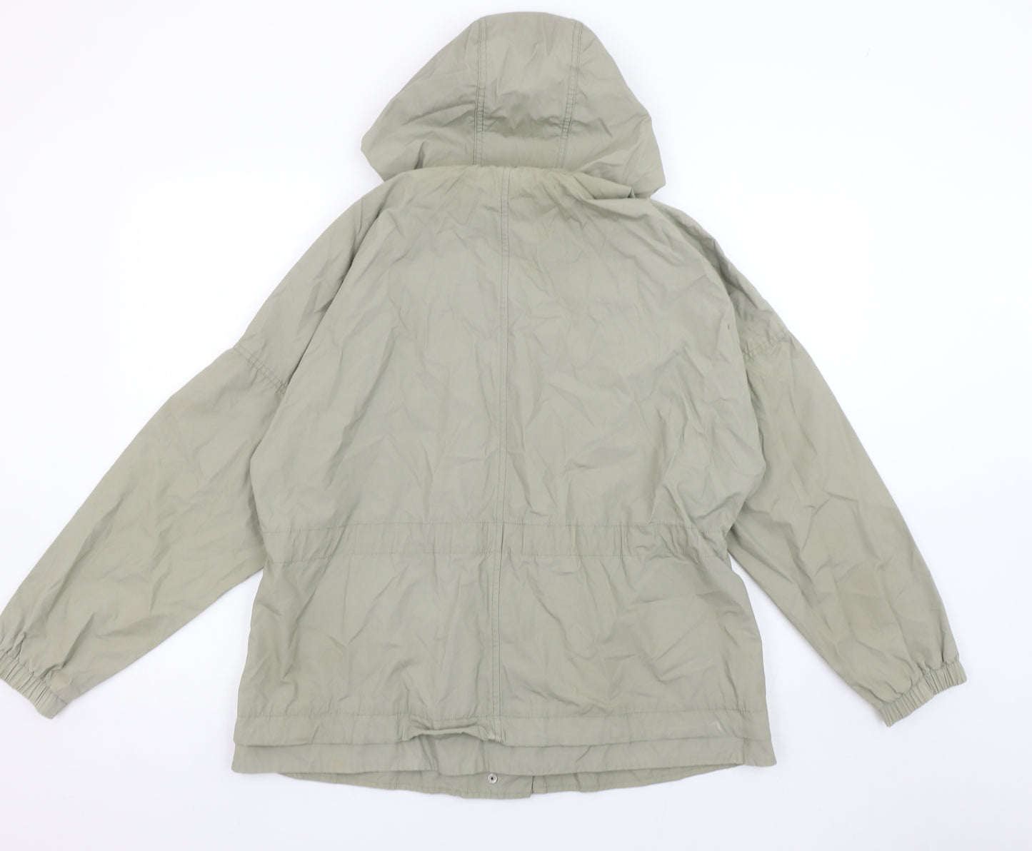 Marks and Spencer Women’s Green Hooded Cotton Anorak Jacket UK 12