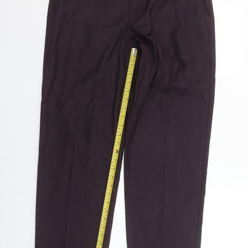 Dunnes Stores Men’s Wine Purple Dress Pants 34W 29L Regular Fit