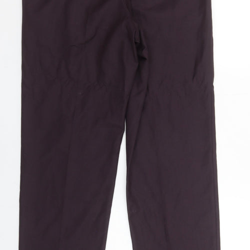 Dunnes Stores Men’s Wine Purple Dress Pants 34W 29L Regular Fit