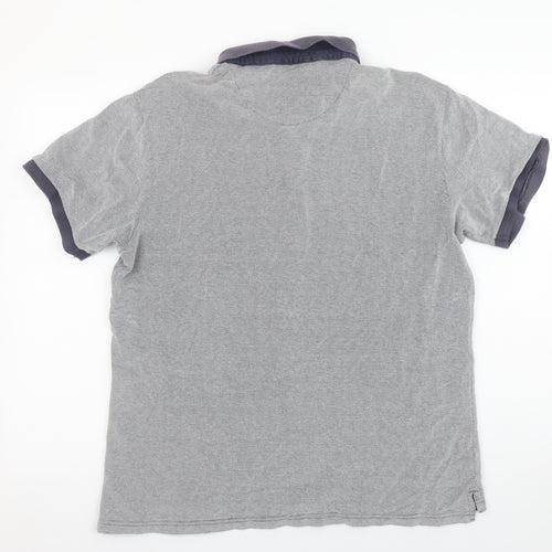 Dunnes Stores Men's Grey Tailored Fit Cotton Polo Shirt XL