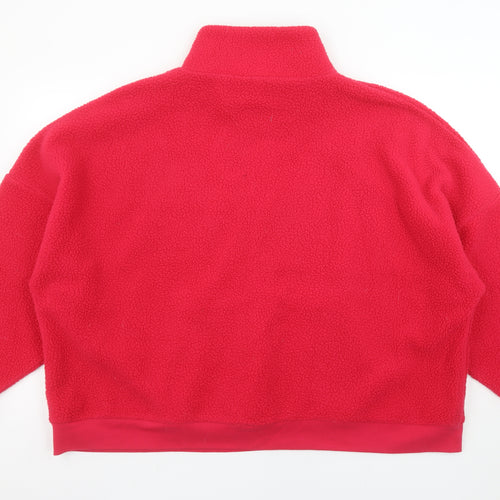 Dunnes Womens Red Fleece 1/4 Zip Pullover Sweatshirt XXL