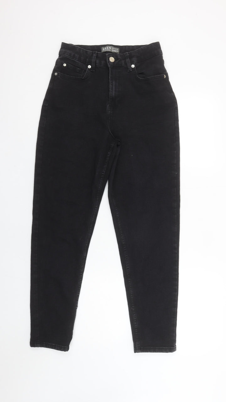 Denim Co Women’s Black High Rise Mom Jeans Size 10