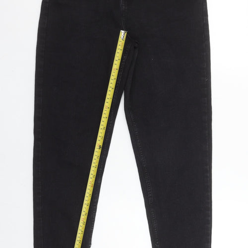 Denim Co Women’s Black High Rise Mom Jeans Size 10