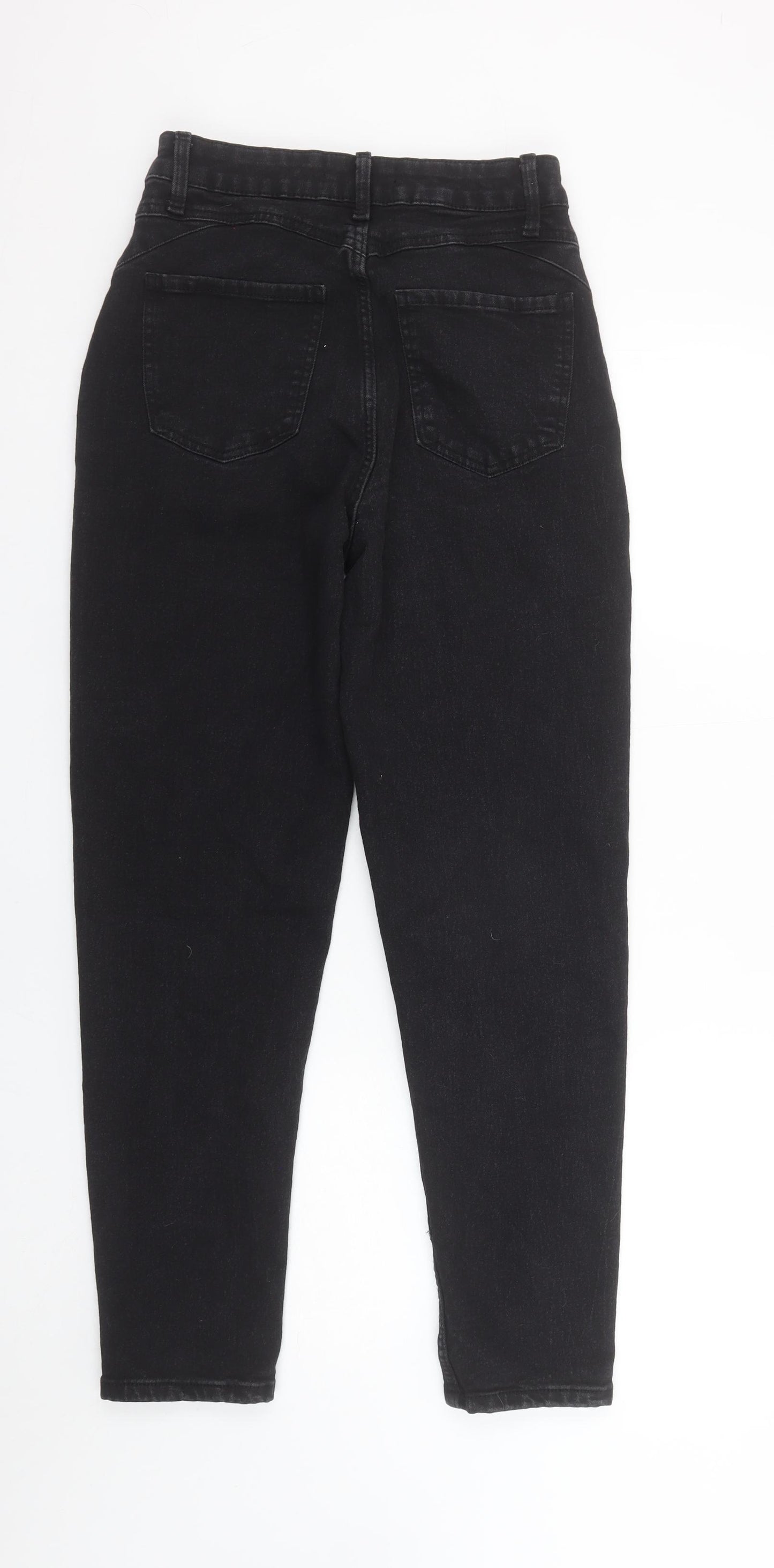 Denim Co Women’s Black High Rise Mom Jeans Size 10