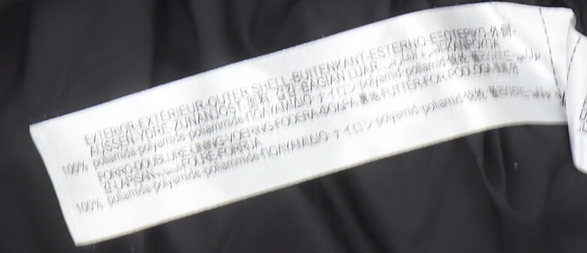 ZARA Women’s Black Puffer Waistcoat Size 12 Sleeveless Zip Vest