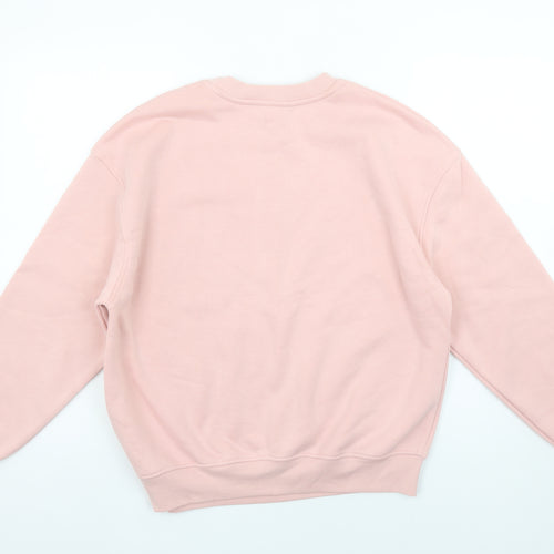 Dunnes Stores Women's Pink Pullover Sweatshirt Small Cotton Blend