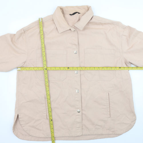 Dunnes Stores Women Beige Cotton Twill Button Jacket XL