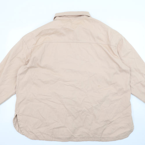 Dunnes Stores Women Beige Cotton Twill Button Jacket XL