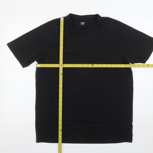 Dunnes Stores Men's Black Medium Athletic Fit Short Sleeve Gym T-Shirt