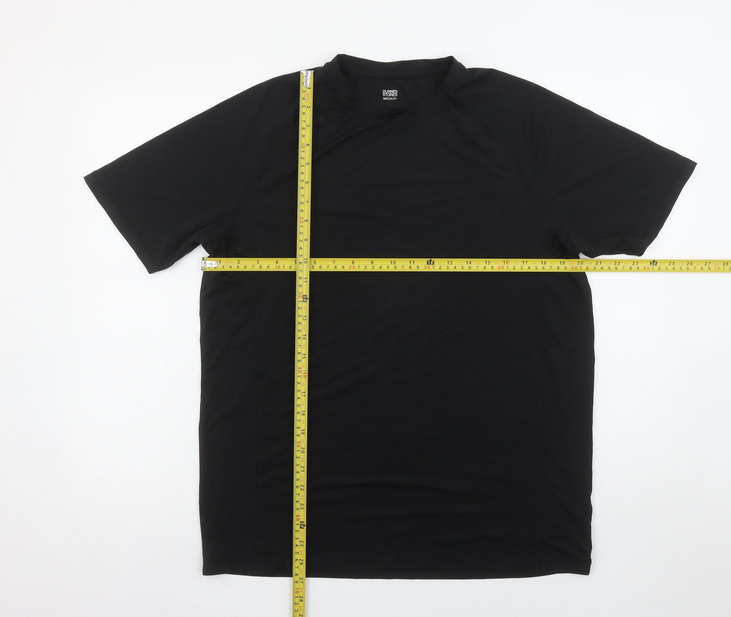 Dunnes Stores Men's Black Medium Athletic Fit Short Sleeve Gym T-Shirt