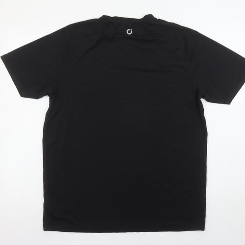 Dunnes Stores Men's Black Medium Athletic Fit Short Sleeve Gym T-Shirt
