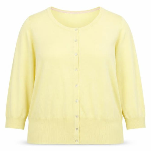 Linea Women’s Yellow 2XL Lightweight Knit Cardigan