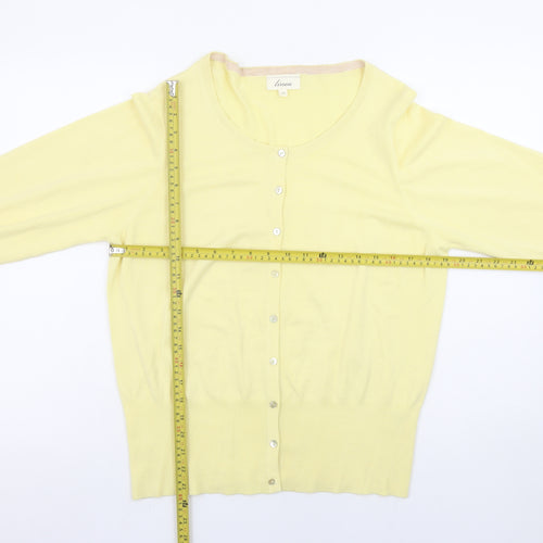 Linea Women’s Yellow 2XL Lightweight Knit Cardigan
