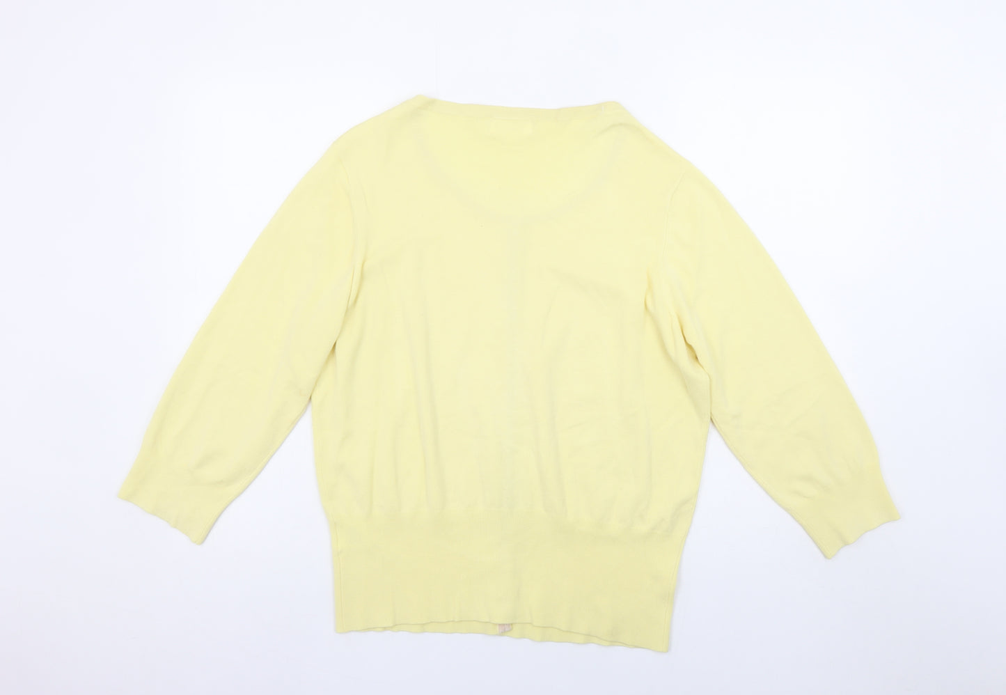 Linea Women’s Yellow 2XL Lightweight Knit Cardigan