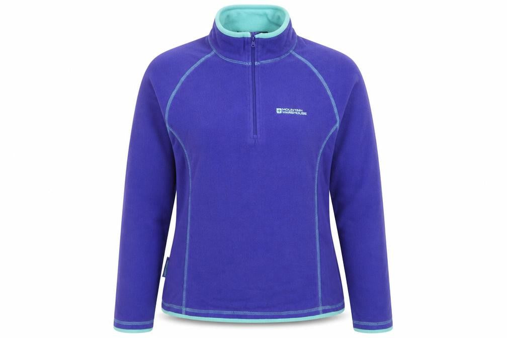 Mountain Warehouse Women's Purple 1/2 Zip Fleece Sweatshirt UK12