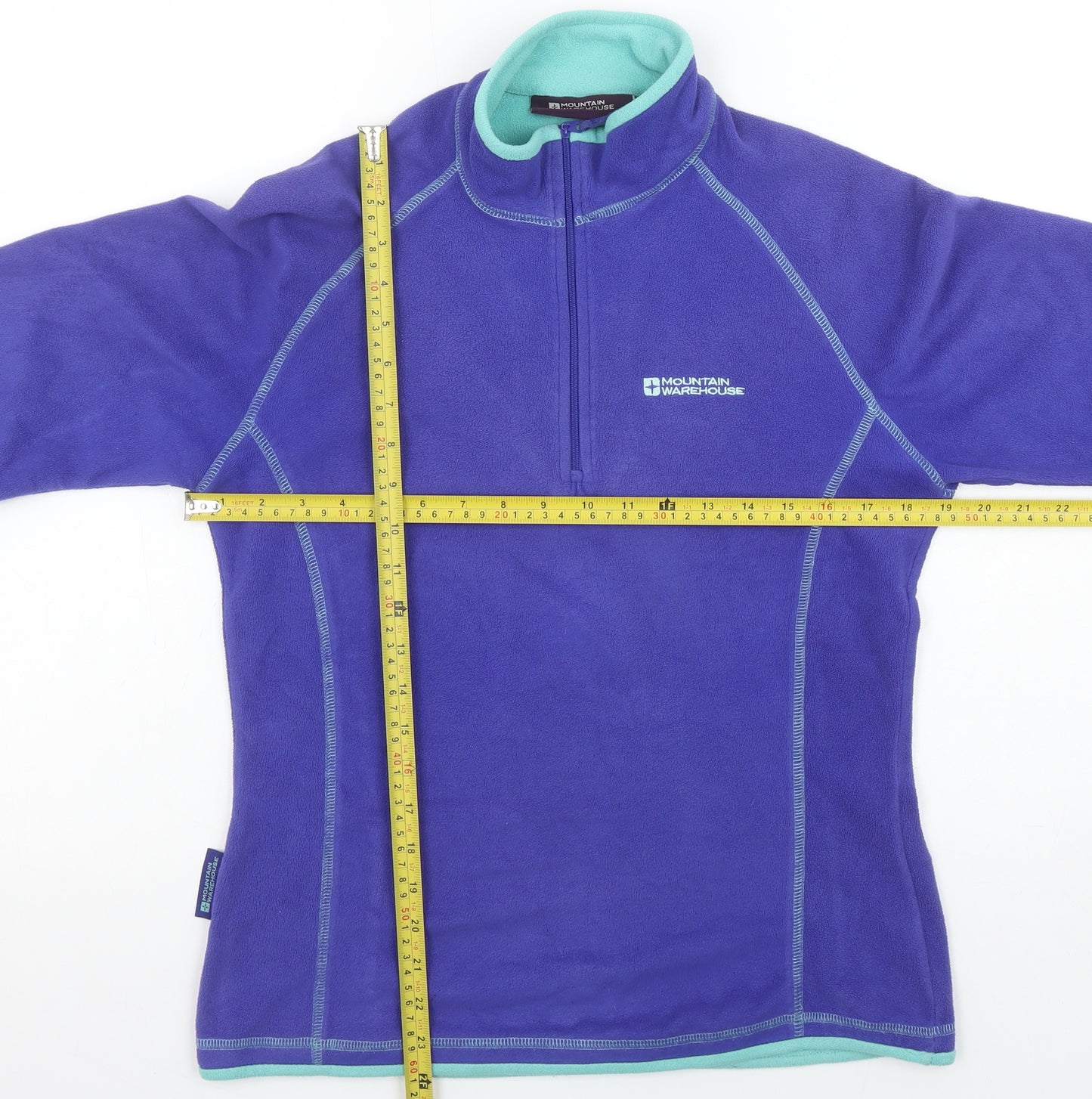 Mountain Warehouse Women's Purple 1/2 Zip Fleece Sweatshirt UK12