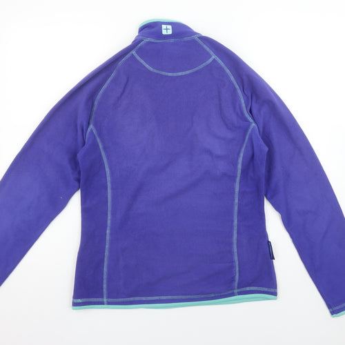 Mountain Warehouse Women's Purple 1/2 Zip Fleece Sweatshirt UK12