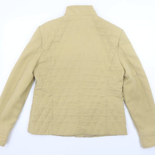 Fink Separates Women's Beige Quilted Full Zip Jacket Size 12