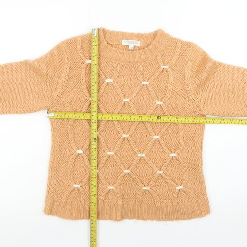 LOVELYGIRL Women's Beige Chunky-Knit Acrylic Jumper Size S