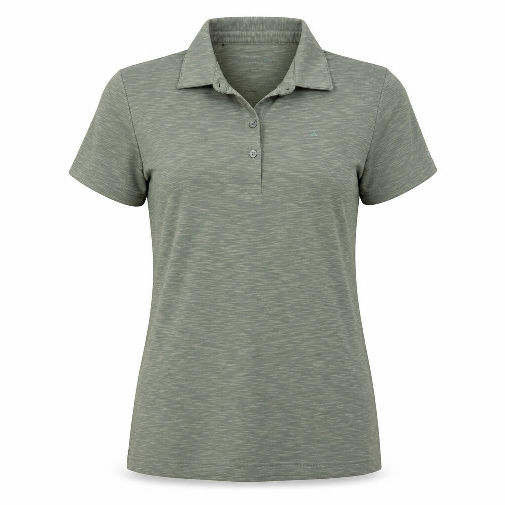 Schöffel Women's Green Polo Shirt M Lightweight Stretch Top