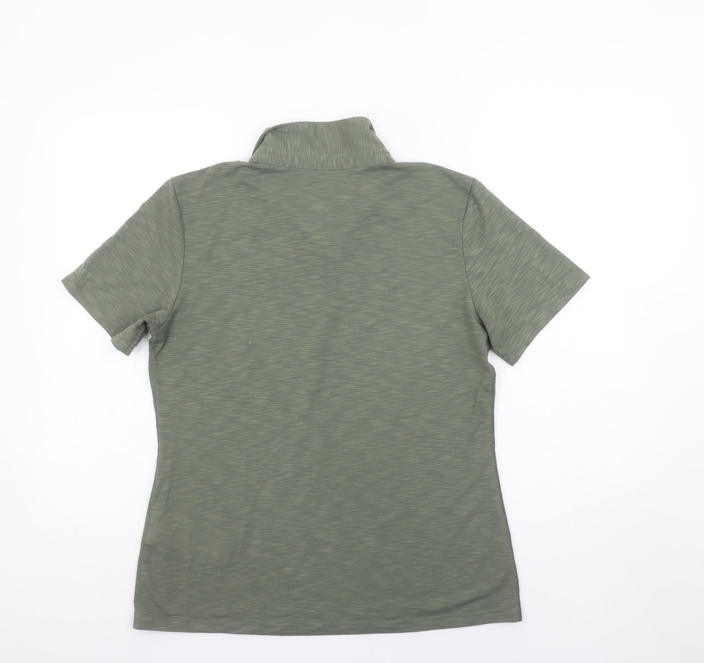 Schöffel Women's Green Polo Shirt M Lightweight Stretch Top