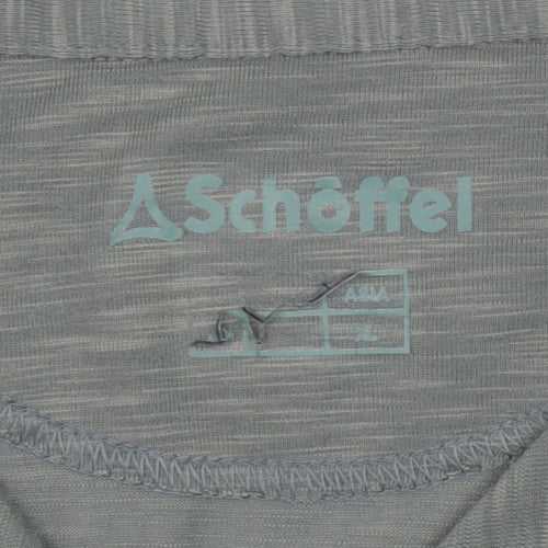 Schöffel Women's Green Polo Shirt M Lightweight Stretch Top