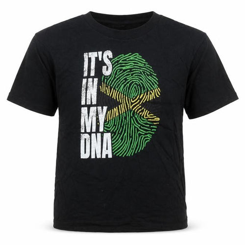 Port & Company Boys Black 9-10 Years Graphic T-Shirt 'It's In My DNA'