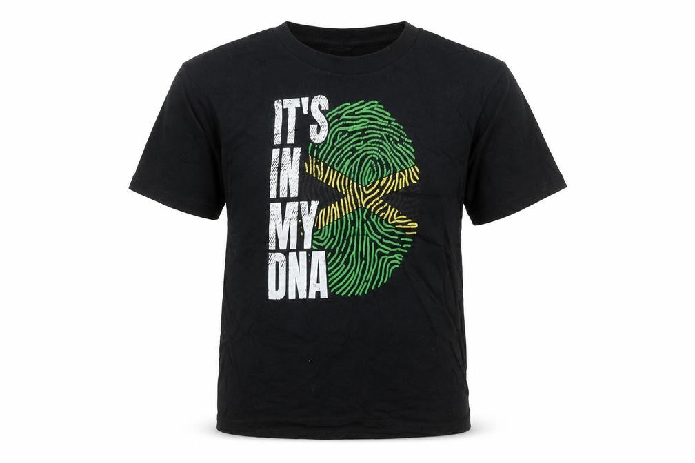 Port & Company Boys Black 9-10 Years Graphic T-Shirt 'It's In My DNA'
