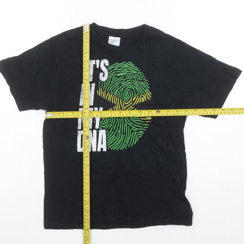 Port & Company Boys Black 9-10 Years Graphic T-Shirt 'It's In My DNA'