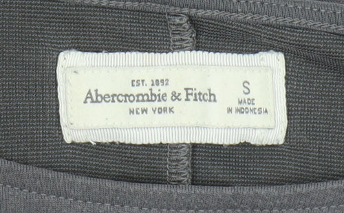 Abercrombie & Fitch Women Grey Long Sleeve Basic T-Shirt S