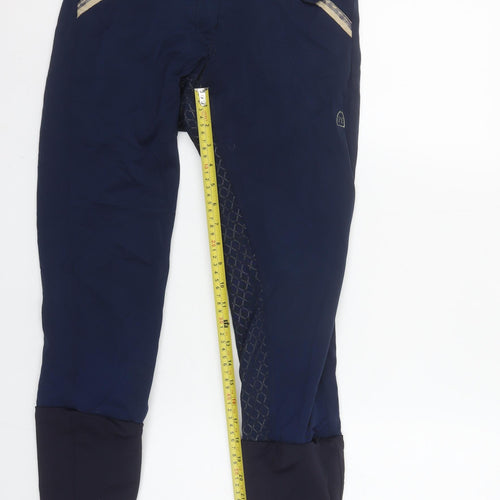 Premier Equine Women's Blue Stretch Equestrian Jegging Trousers Size 10