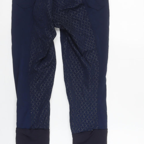 Premier Equine Women's Blue Stretch Equestrian Jegging Trousers Size 10