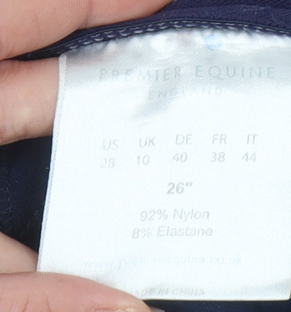 Premier Equine Women's Blue Stretch Equestrian Jegging Trousers Size 10