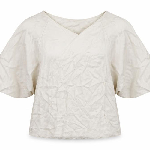 H&M Women Ivory Kimono Sleeve Blouse Size 8 Viscose Blend