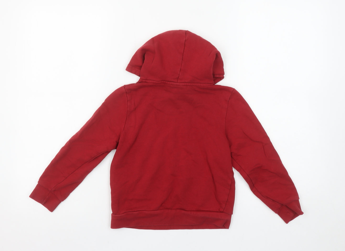Harry Potter Boys Red Hoodie 5-6 Years Hogwarts Cotton Pullover