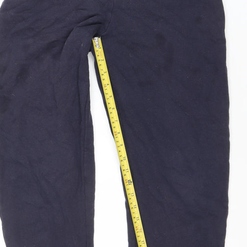 Marks and Spencer Boys Blue Cotton Jogger Sweatpants 13 Years