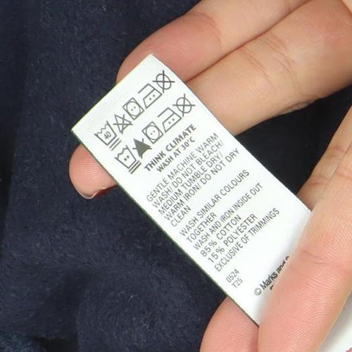 Marks and Spencer Boys Blue Cotton Jogger Sweatpants 13 Years